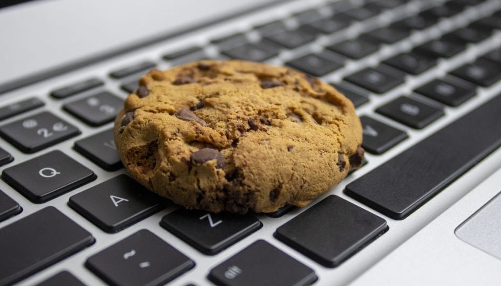 Cookie on the keyboard