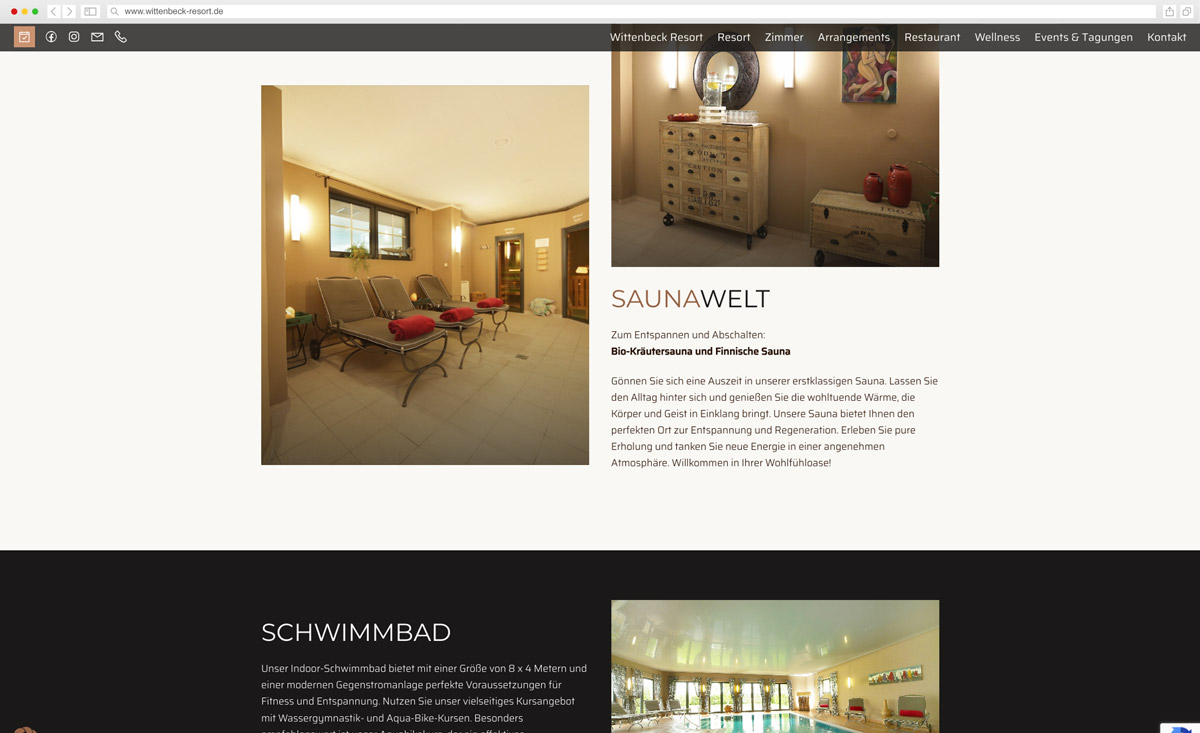 Wittenbeck Resort Webseite Wittenbeck Resort Webseite